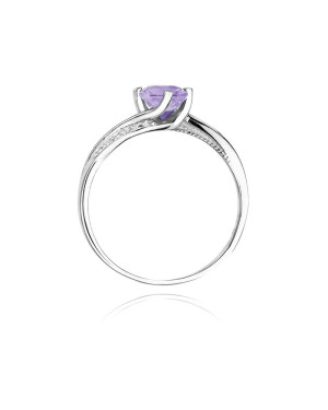 Gold ring tanzanite 0.50ct white gold