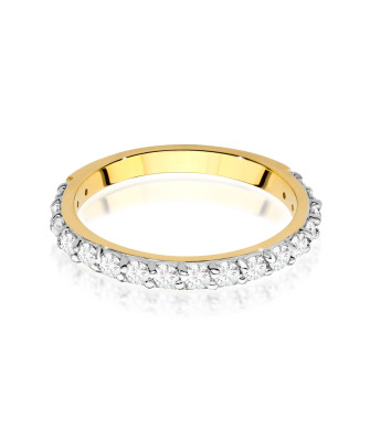 Pierścionek obrączka z diamentami 0,34ct