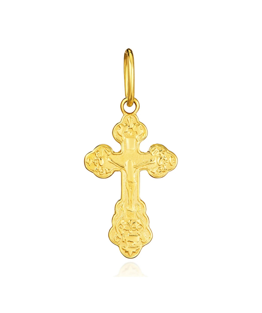 Medium Orthodox gold cross 14k test