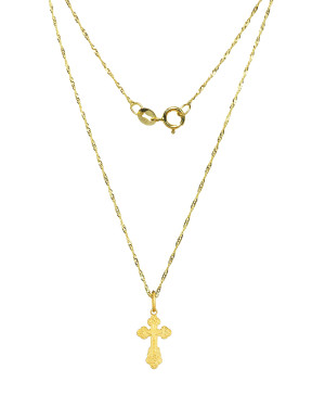 Medium Orthodox gold cross 14k test