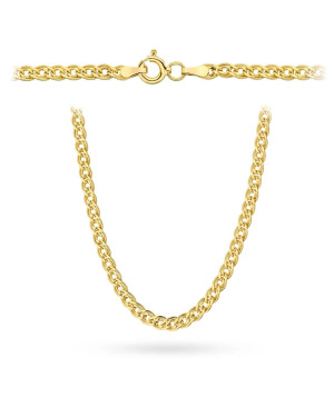 Gold chain 14k - Mona Lisa weave 45 cm