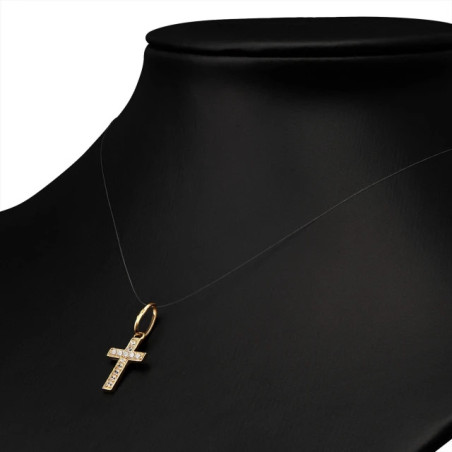 BEAUTIFUL GOLD CROSS Baptism Communion W3.3020P | GoldJewellery