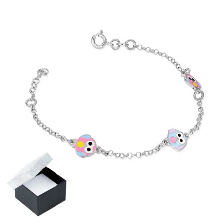 Silver bracelet OWLS SBD1 | GoldJewellery