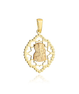 Gold medal Our Lady of Częstochowa in openwork setting