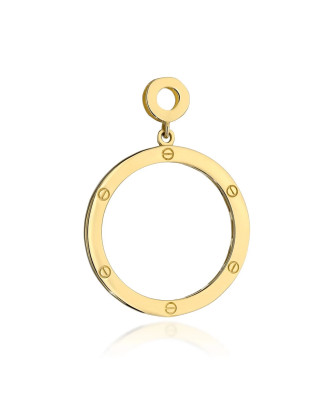 Gold pendant with decoration