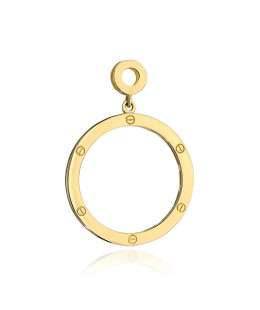 Gold pendant with decoration