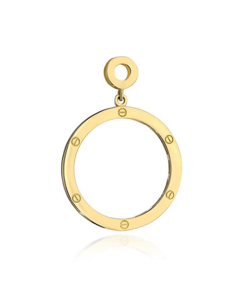 Gold pendant with decoration