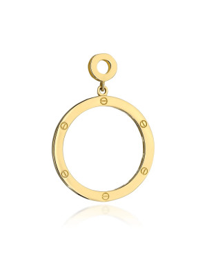 Gold pendant with decoration