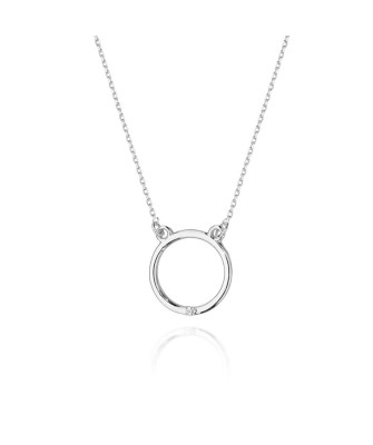 Celebrytka Złota 14k z Diamentem 0,01ct