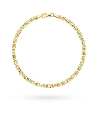 Gold bracelet regular pattern