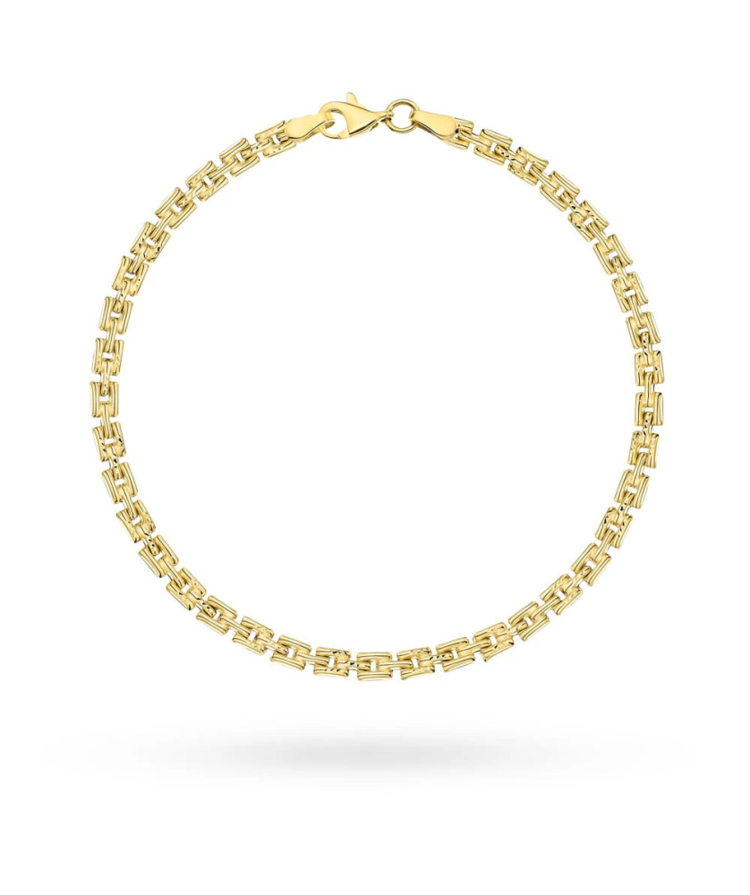 Gold bracelet regular pattern