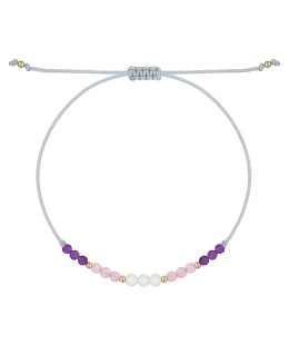 Bransoletka sznurkowa na szczęście próba złota 14k BSZN.17P