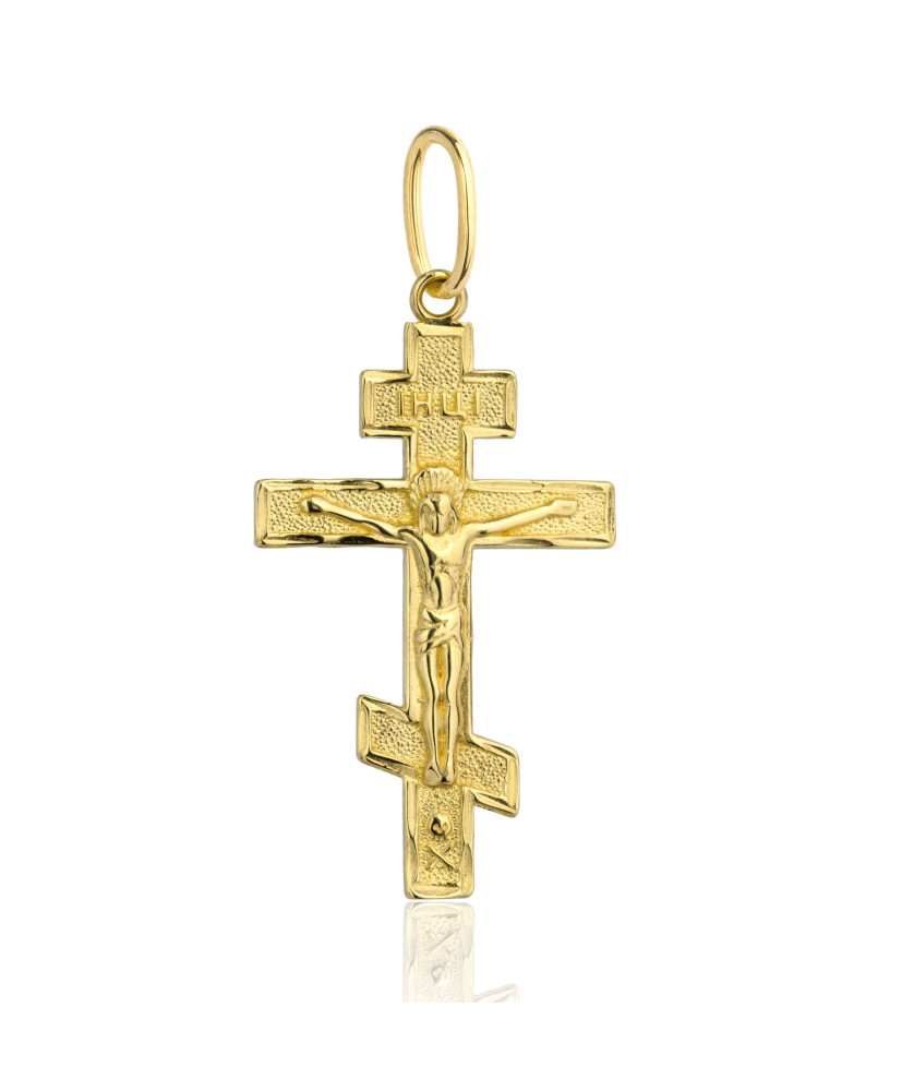 GOLDEN ORTHODOX CROSS 14k test
