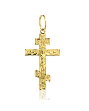 GOLDEN ORTHODOX CROSS 14k test
