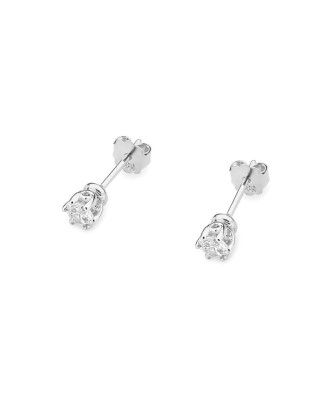 Gold earrings 14k with 0.30ct diamond