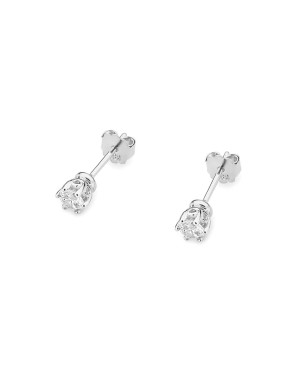 Gold earrings 14k with 0.30ct diamond