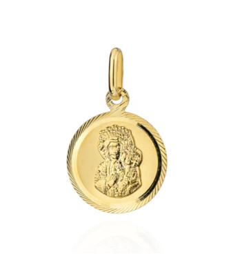 Our Lady of Częstochowa Medal in a large diamond circle