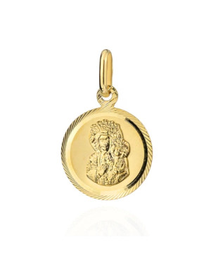 Our Lady of Częstochowa Medal in a large diamond circle