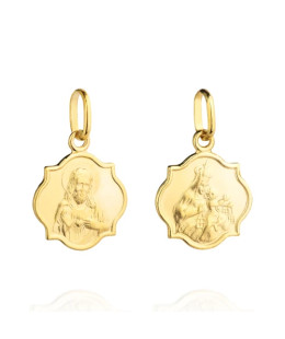 Scapular Mother of God open heart of Jesus shining