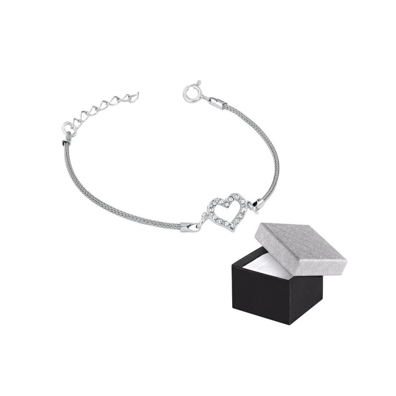 Silver bracelet with heart SB13 | GoldJewellery