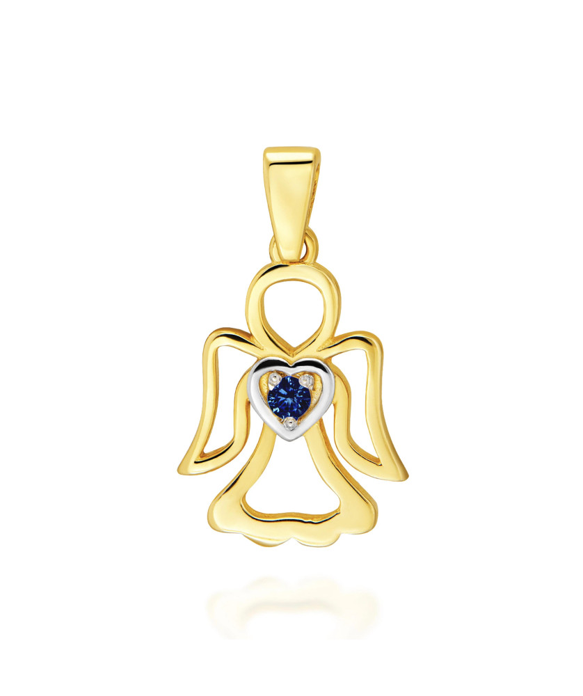 ANGEL Gold pendant sapphire stone