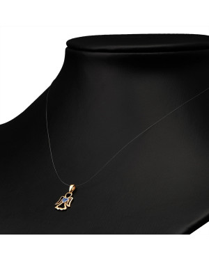 ANGEL Gold pendant sapphire stone