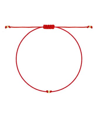 Gold cord bracelet for the hand Circle with a star