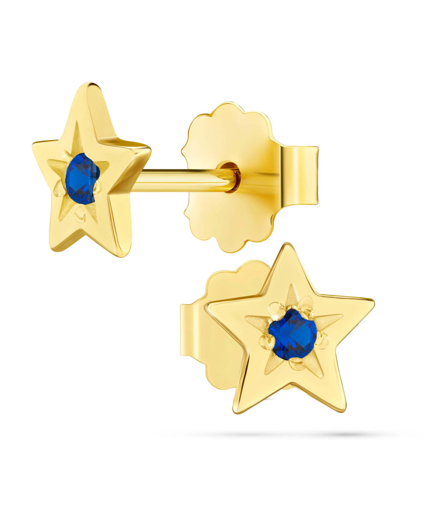 Gold star earrings