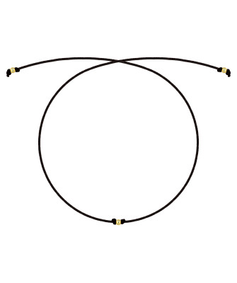 Gold string bracelet for hand SMALL HEART