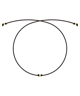 Gold string bracelet for hand SMALL HEART