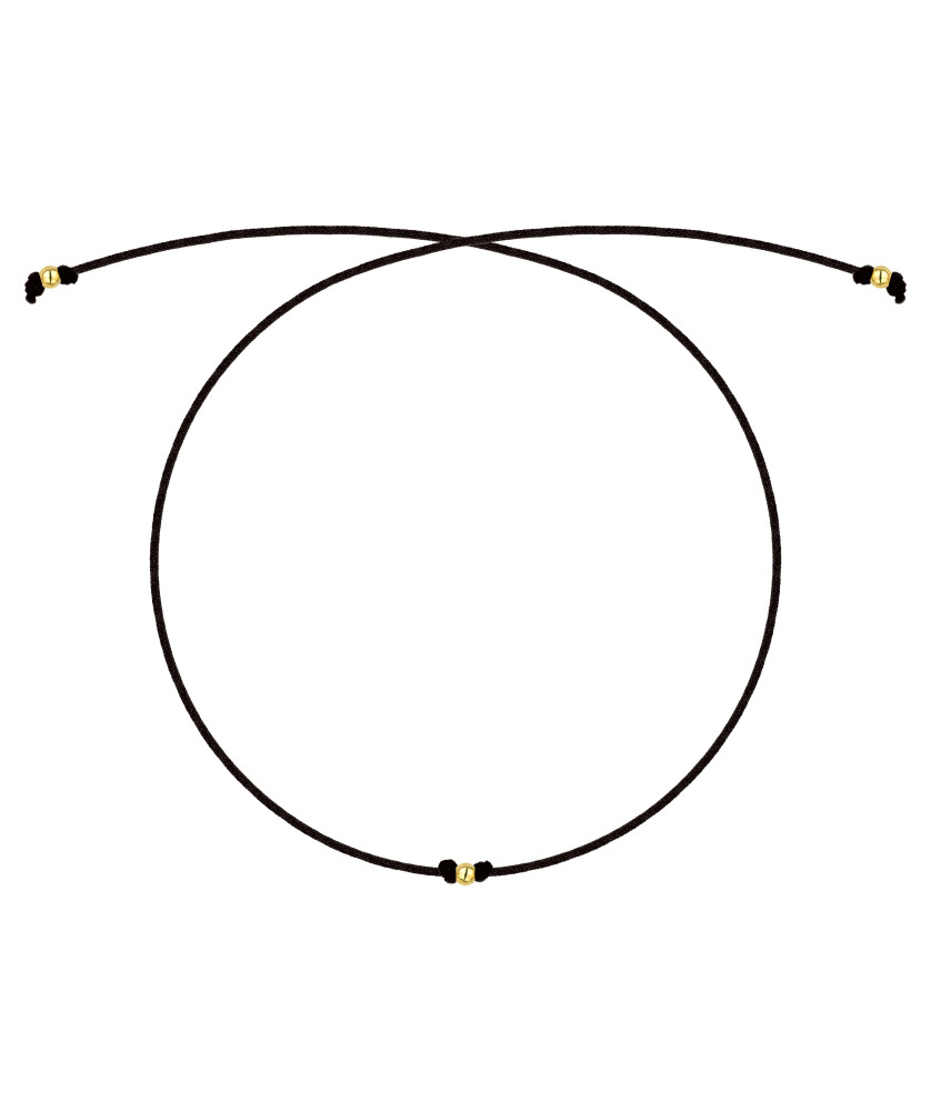 Gold string bracelet for hand SMALL HEART