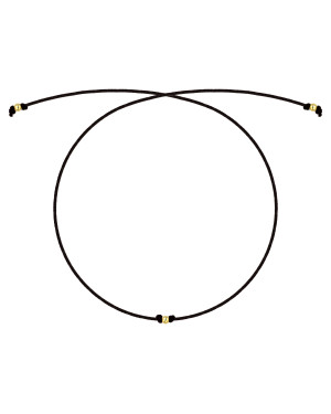 Gold string bracelet for hand SMALL HEART