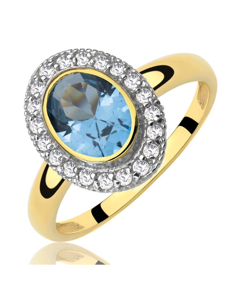 Large aquamarine ring