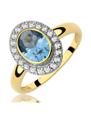 Large aquamarine ring