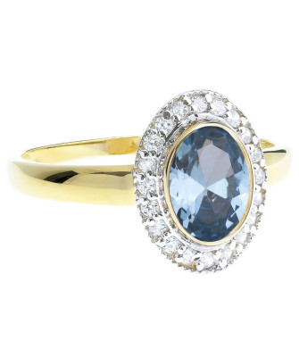 Large aquamarine ring