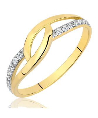 8k gold ring with a large stone