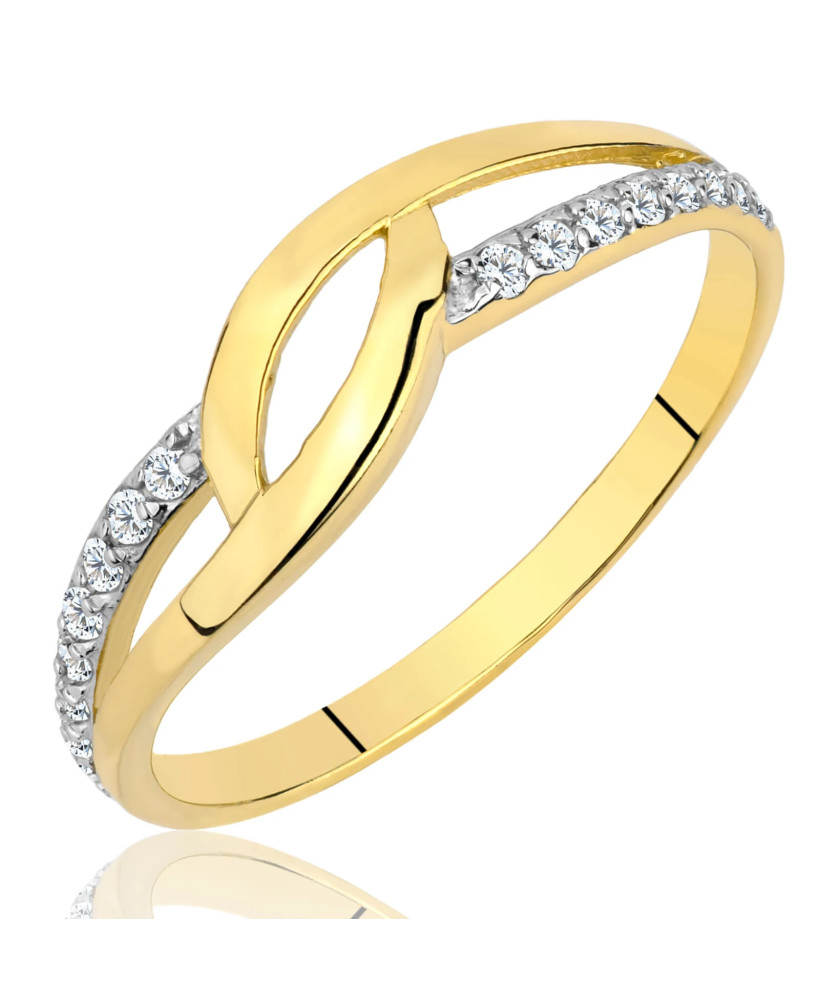 8k gold ring with a large stone