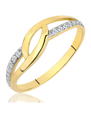 8k gold ring with a large stone