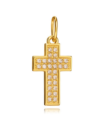 Beautiful cross with white stones