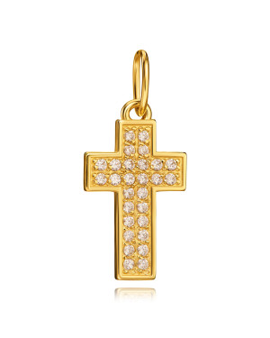Beautiful cross with white stones
