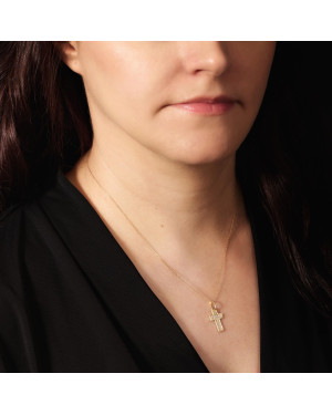 Beautiful cross with white stones