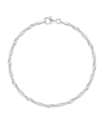 Silver bracelet ECG lifeline