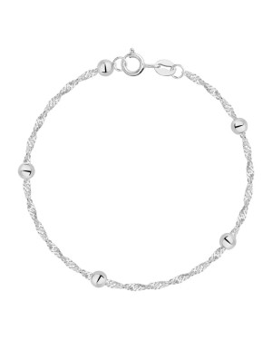 Silver bracelet ECG lifeline