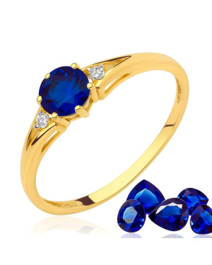 Ring with turquoise stone 8k