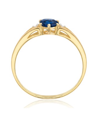 Ring with turquoise stone 8k