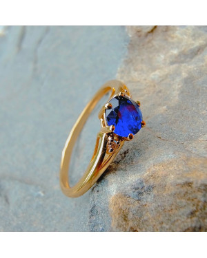 Ring with turquoise stone 8k