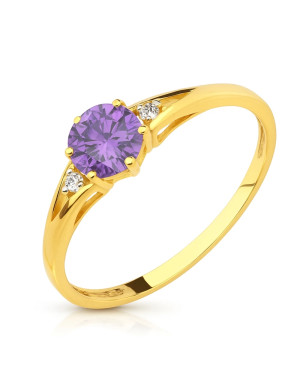 Ring with turquoise stone 8k