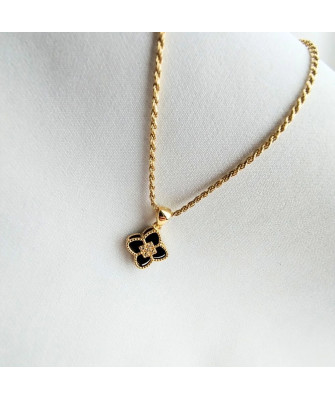 Silver heart key necklace Lucky