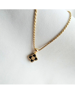 Silver heart key necklace Lucky