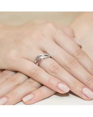 14k Gold Ring with 0.10ct Brilliant Diamond